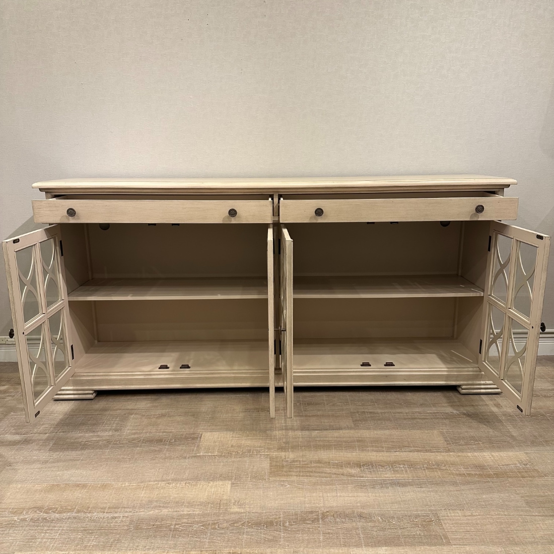 アンティーク調 ガラスキャビネット サイドボード | 家具,収納