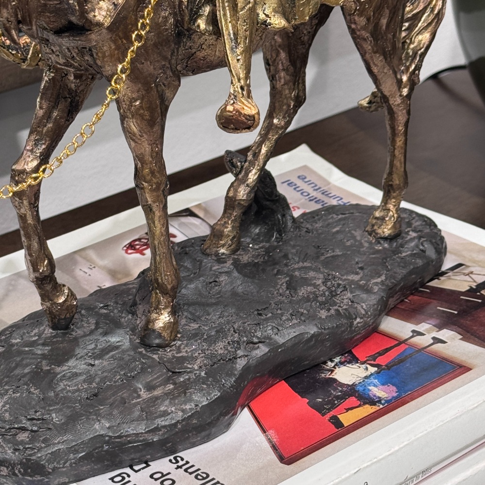 ドン・キホーテ像 アートオブジェ 高さ29.7cm アンティーク調