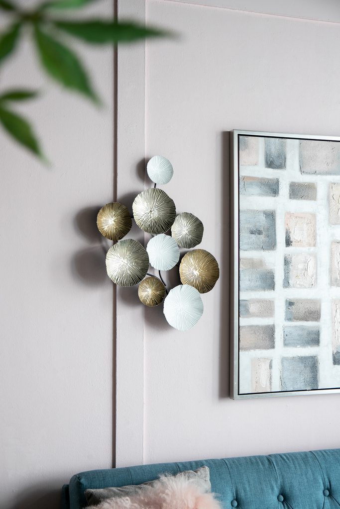 ウォールオブジェ ゴールド×ホワイト S | ウォールアート,ウォールデコ