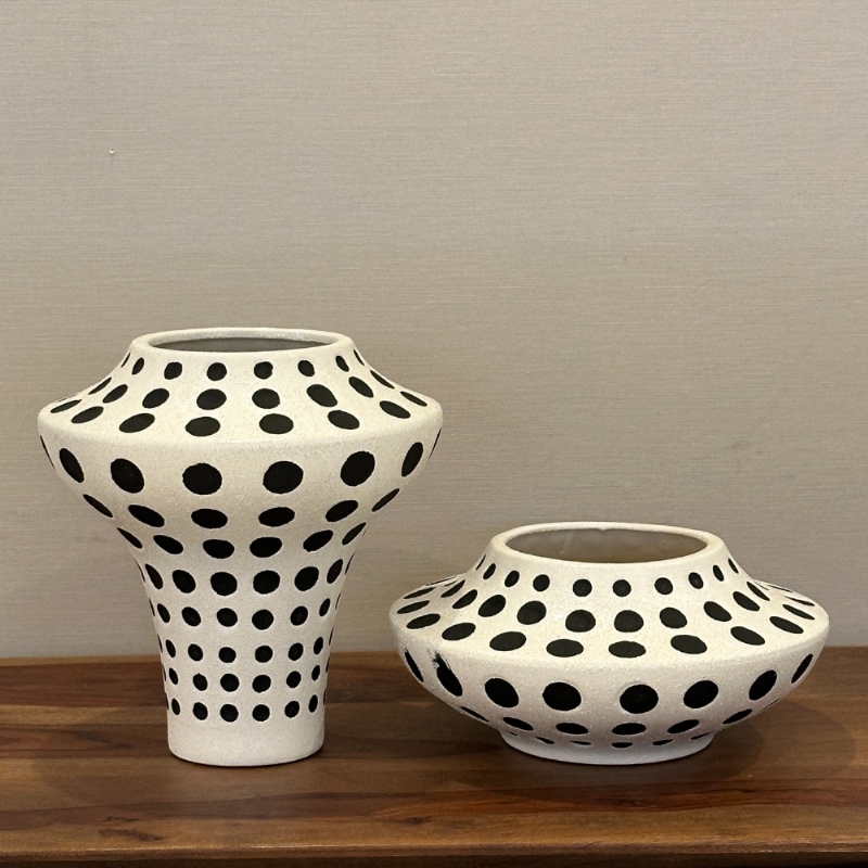 装飾花瓶 陶器 多彩な模様 大倉陶園/花瓶/陶器/花/金彩 | 骨董・アンティークのオンライン