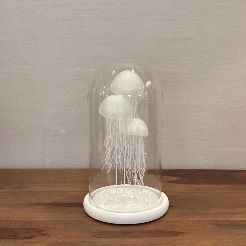 クラゲオブジェ トール ガラス 水槽型 H32cm | インテリア