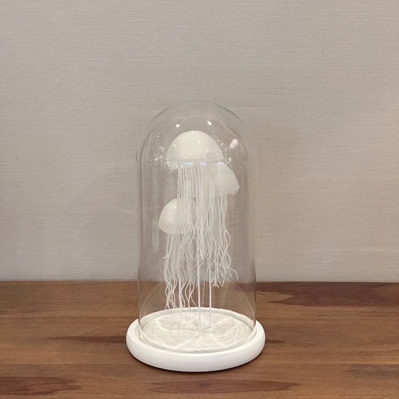 ☆オーナメントガラス 水泡 クラゲデザイン 置物 2個セット a0410 受注