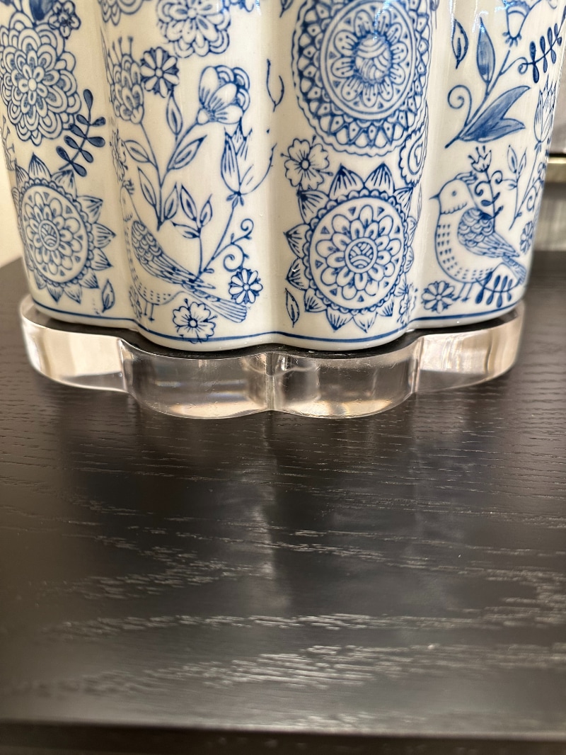 シノワズリ調 磁器テーブルランプ 高さ58cm | ライト,テーブルランプ