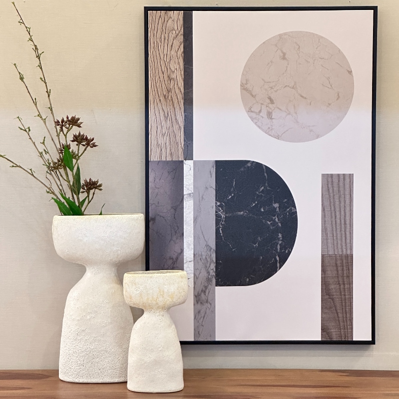 Ceramic Matters モダンアート フラワーベース 2個セットAmazon.co.jp