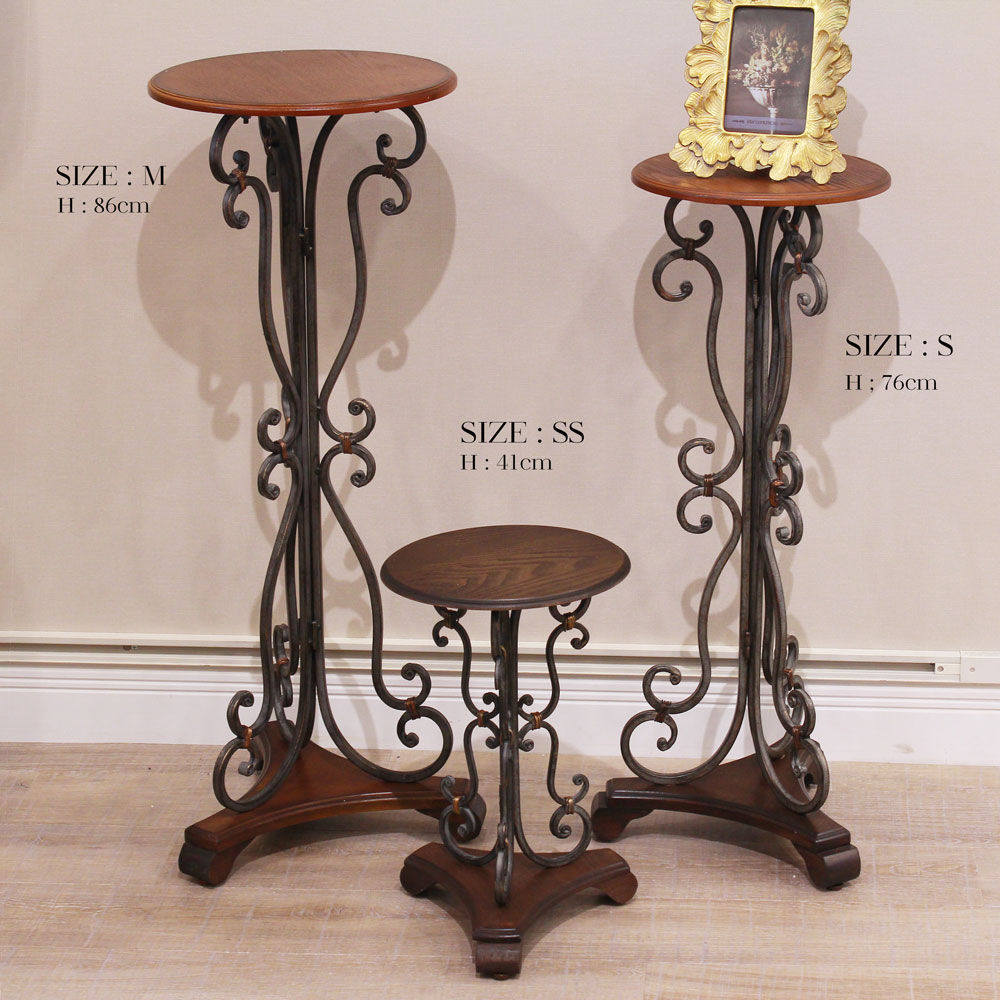 ヴィンテージ コーヒーテーブル 花台 インテリア 木製 高さ34cm ヴィンテージ コーヒーテーブル 花台 インテリア 木製 高さ34cm