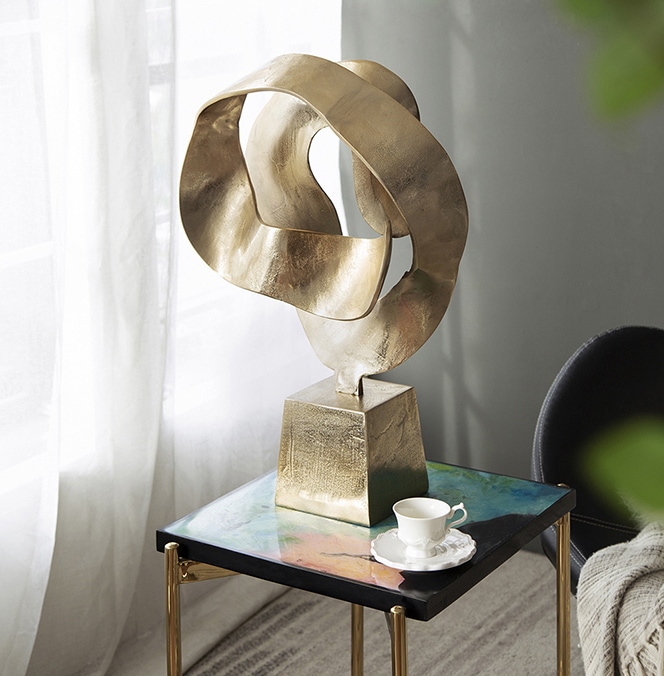 ゴールドのモダンなオブジェ | デコレーション,オブジェ・置物