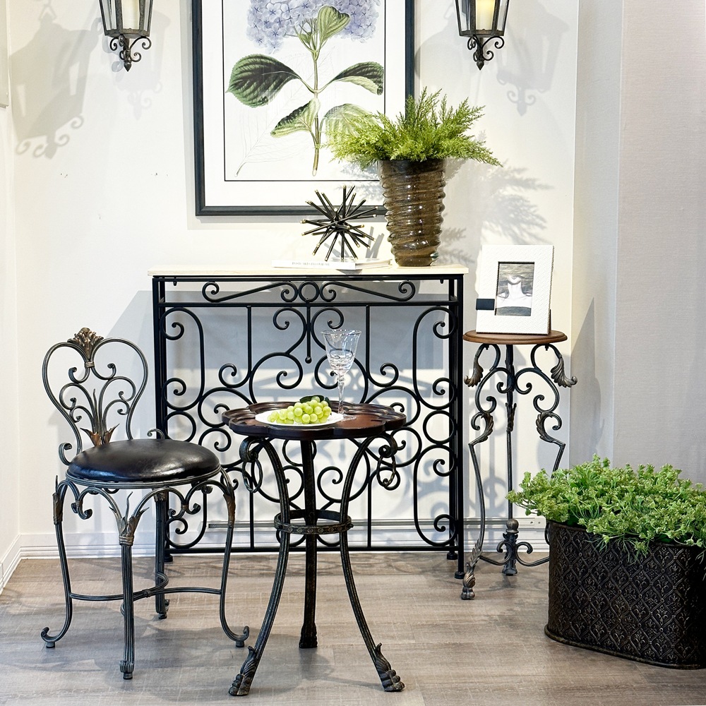 花びら型 アイアン サイドテーブル | 家具,テーブル,サイドテーブル