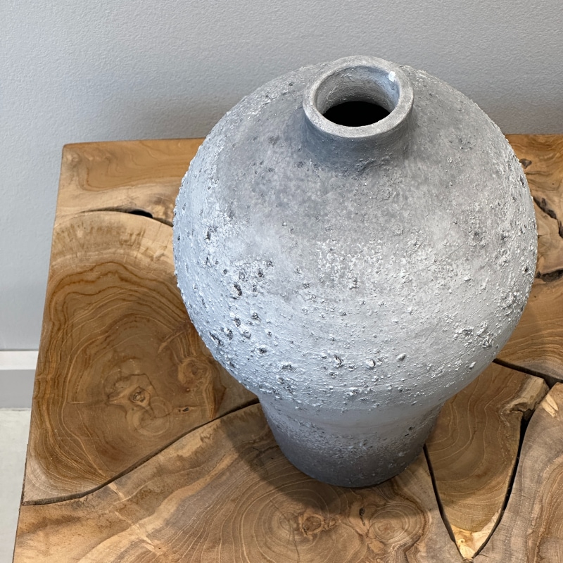 セラミックベース グレー ハイタイプ | インテリアデコレーション,花瓶