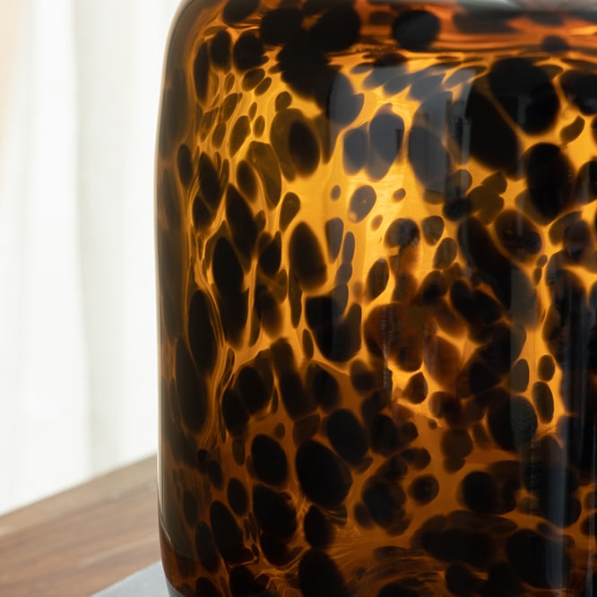 レオパード柄のフラワーベース ハイタイプ | インテリアデコレーション