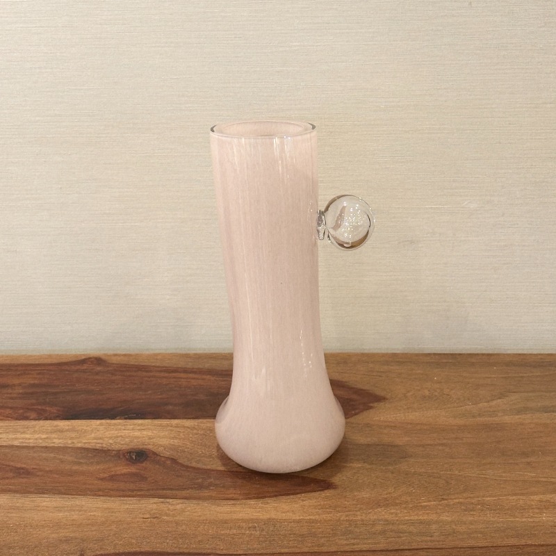 ガラス製長靴型花瓶フラワーベースオブジェ