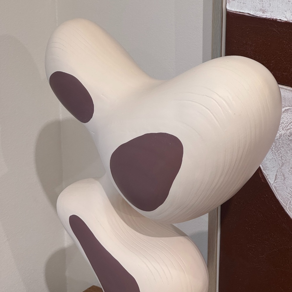 ウッド調 ヒューマンアートオブジェ 高さ51cm | デコレーション