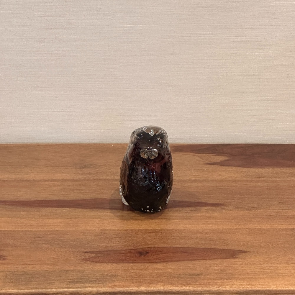 ガラスオブジェ 鳥モチーフ ブラウン×クリア | デコレーション