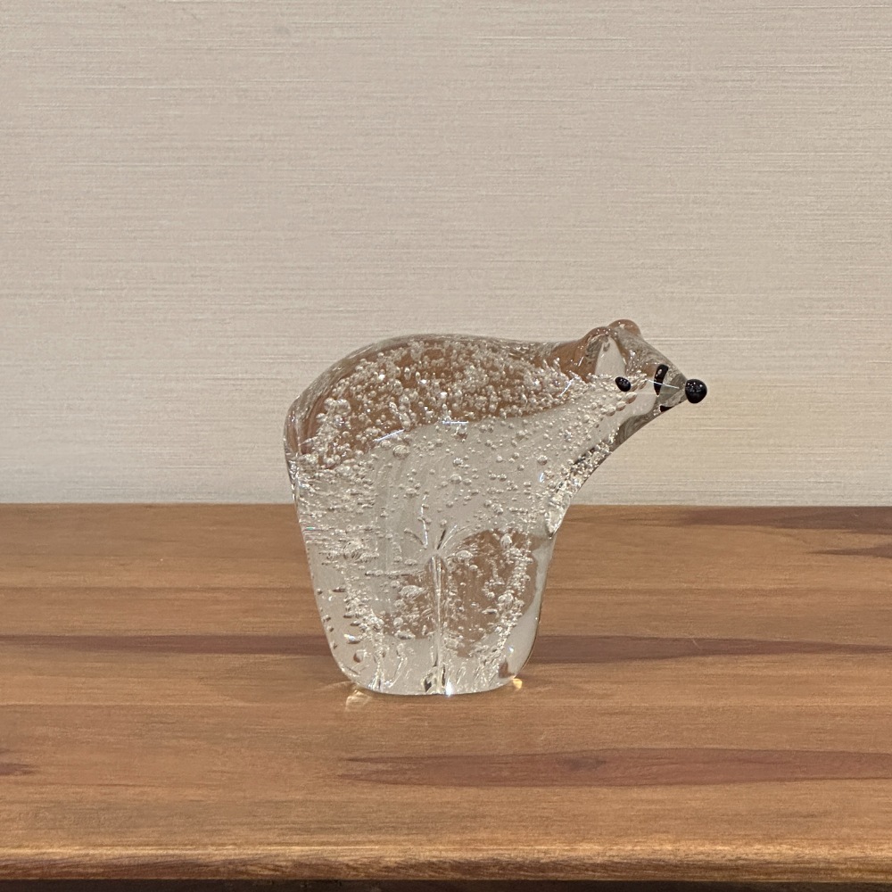 ガラスの置物 ダチョウ 中空ガラスの動物置物 ガラス細工 オブジェ その他置物