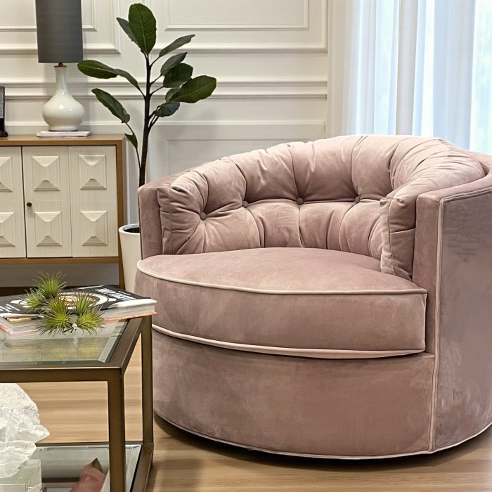 回転式一人掛けソファ ピンク | 家具,チェア |インテリア雑貨や家具を