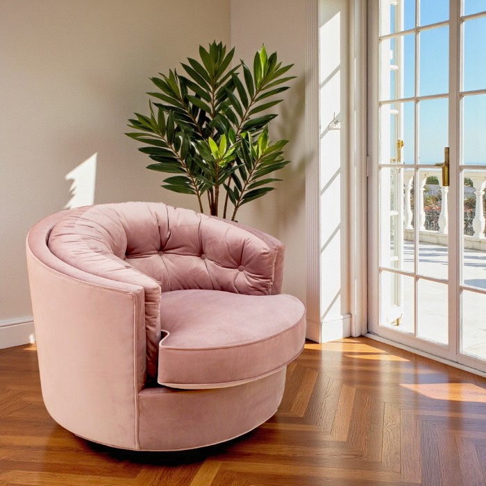 回転式一人掛けソファ ピンク | 家具,チェア |インテリア雑貨や家具を