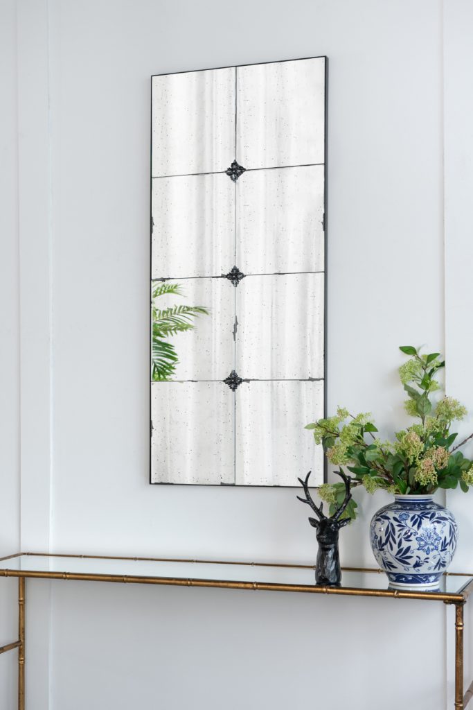 アンティーク風 アイアンウォールミラー 53×119cm | ウォールアート