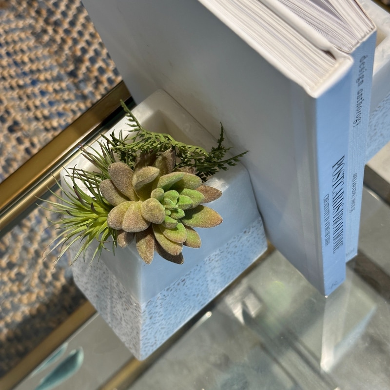 天然石ブックエンド 2個セット 12.5cm | インテリアデコレーション