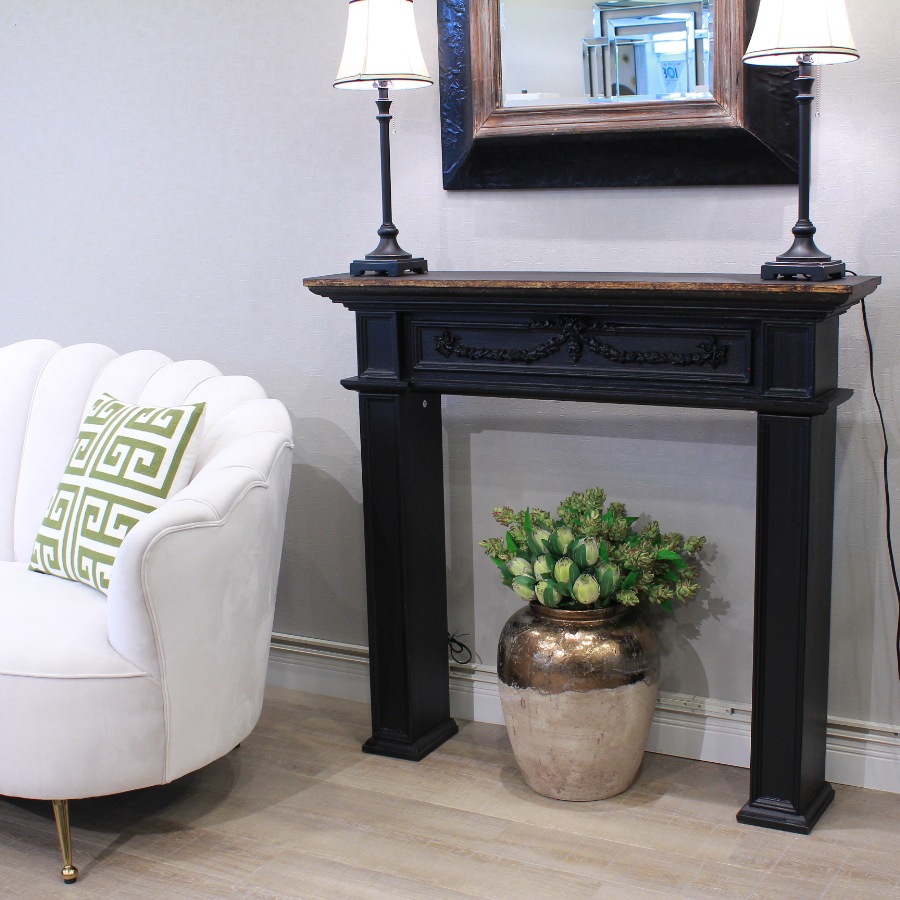 マントルピース　暖炉　シャビーシック Chanté公式｜マントルピース 彫刻 存在感 シャビーシック アンティーク