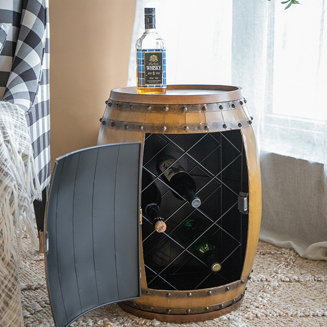 樽型のサイドテーブル 9424248 樽型 テーブルの通販