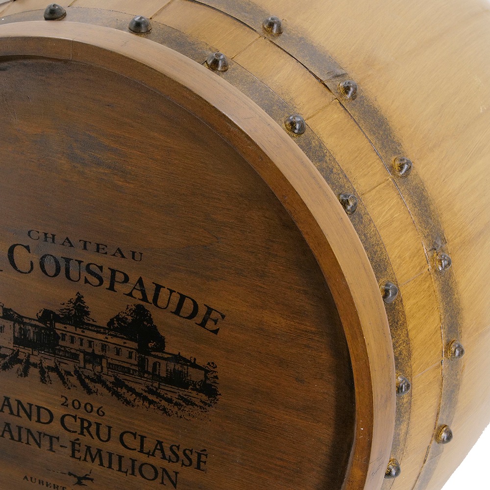 樽型ワインラック×サイドテーブル 木製 アメリカンヴィンテージ風