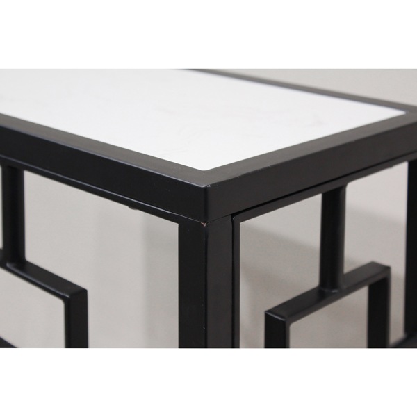 黒いアイアン製コンソールテーブル　猫脚　飾り棚 コンソールテーブル アンティーク ロココ調 姫系 猫脚 フレンチ 収納