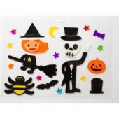 ハロウィン 窓などの装飾用 HW BIG ジェル A ウィッチ 【ハロウィン_パーティー_コスプレ_変装_衣装_余興_ハロウィン_仮装衣装_おもしろ】|ハロウィン　コスチューム　グッズ|パーティー衣装