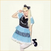 アリス コスプレ 不思議な国のアリス コスチューム 衣装 ハロウィン ゴシックアリスガール|イースター関連商品　うさぎのコスチューム|パーティー衣装