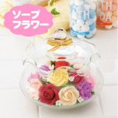 ソープフラワー 中 石鹸 バラ ローズ 【】|造花　光触媒（有り）|生活雑貨