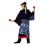 花（青） よさこい はんてん【おもちゃ_ゲーム_パーティー_お祭り_縁日_半被_はっぴ】|よさこい（鳴子）　はんてん|イベントグッズ　縁日