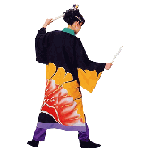 花（赤） よさこい はんてん【おもちゃ_ゲーム_パーティー_お祭り_縁日_半被_はっぴ】|よさこい（鳴子）　はんてん|イベントグッズ　縁日