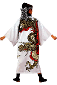 龍（白地） よさこい はんてん【おもちゃ_ゲーム_パーティー_お祭り_縁日_半被_はっぴ】|よさこい（鳴子）　はんてん|イベントグッズ　縁日