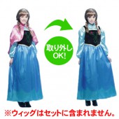 アナと雪の女王 アナ ドレス 大人用 Anna 【ウィッグはセットに含まれません】スノーシスターガール【レディース_ファッション_ドレス】|ハロウィン　コスチューム　グッズ|パーティー衣装