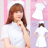 ナース コスプレ ホワイトナース ナース服 コスプレ ナース ワンピース 白衣 女性 通販 ナースキャップ セクシー 仮装 衣装 コスチューム 二次会 トキメキグラフィティ