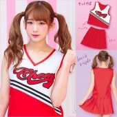 チアガール 衣装 チアリーダー コスプレ トップス  スカート チアダンス  フレッシュチアガール トキメキグラフィティ|レディース コスプレ トキメキ|コスプレ コスチューム 衣装