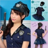 ポリス コスプレ プレミアムポリス 警官 婦警 婦人警官 ミニスカ 制服 半袖 コスチューム VIP トキメキグラフィティ|ちょっぴりセクシーなコスプレ|パーティー衣装