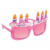 誕生日 サングラス パーティーグラス バースデー ピンク 女の子 お誕生日グッズ 【おもちゃ_ゲーム_パーティー】|パーティーメガネ　サングラス|パーティー小物