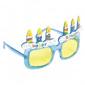 誕生日 サングラス パーティーグラス バスデーケーキ ブルー 男の子 女の子 お誕生日グッズ 【おもちゃ_ゲーム_パーティー】|パーティーメガネ　サングラス|パーティー小物