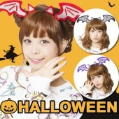 コウモリ カチューシャ ハロウィン 仮装 コスプレ 衣装  選べる3色 レッド パープル ブラック|ハロウィン　コスチューム　グッズ|パーティー衣装