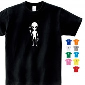 宇宙人 グッズ グレイ イラスト tシャツ 雑貨  可愛い エイリアン おもしろ かわいい S M L XL プリント 服 メンズ レディース  面白い おもしろ雑貨 おもしろtシャツ おしゃれ