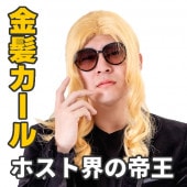 金髪 ロング カール ホスト かつら おもしろ カツラ 面白い ものまね 新ホスト界の帝王