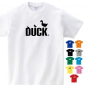 アヒル tシャツ グッズ 雑貨 オリジナル 服 メンズ レディース S M L XL 3L 4L プリント 可愛い おしゃれ かわいい ギフト