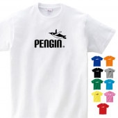 ペンギン tシャツ グッズ 雑貨 オリジナル メンズ レディース 飛ぶ S M L XL 3L 4L プリント かっこいい ワイルド 可愛い おもしろ おしゃれ かわいい ギフト 鳥