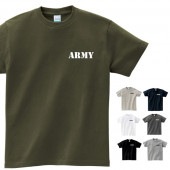 アーミー ARMY Tシャツ メンズ ステンシル文字 かっこいいTシャツ ミリタリー ストリート レディース キッズ 大きいサイズ プレゼント プリント