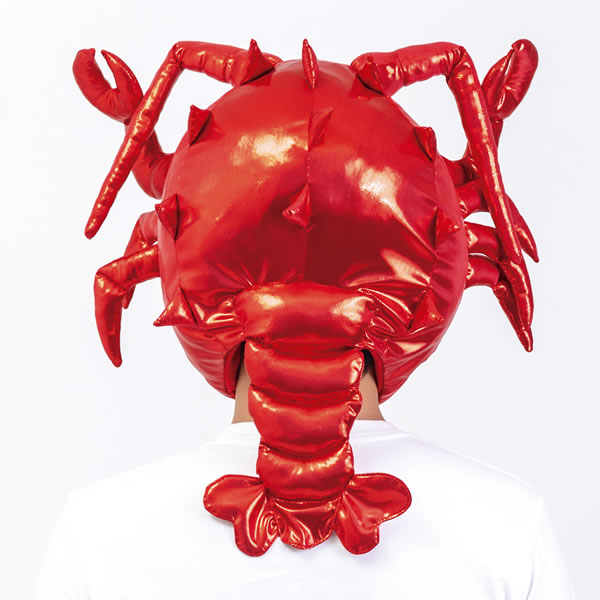 伊勢海老 ロブスター 海老 エビ 雑貨 えび グッズ ハット かぶりもの おもしろ 被り物 女性 男性 兼用 被り物 帽子 パーティー グッズ カブりん帽 かぶりもの お祭りコム