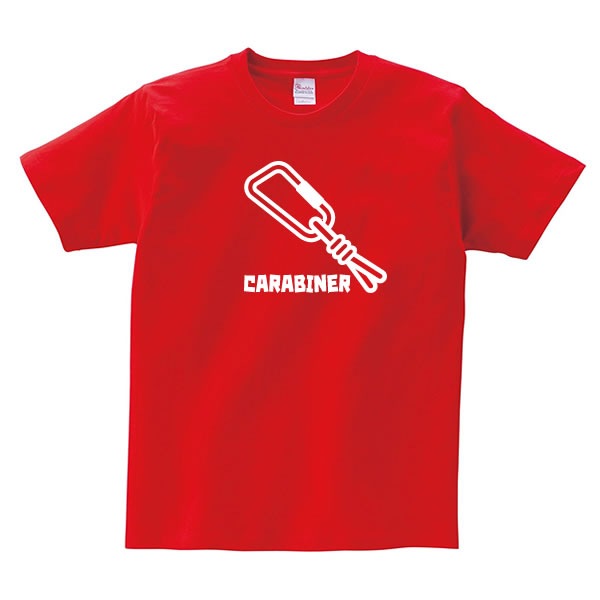 カラビナ 山好き Tシャツ 山 アウトドア おもしろ グッズ 雑貨 おしゃれ S M L Xl プリント メンズ レディース 面白い おもしろ雑貨 おもしろtシャツ かわいい アウトドア系プリント Tシャツ お祭りコム