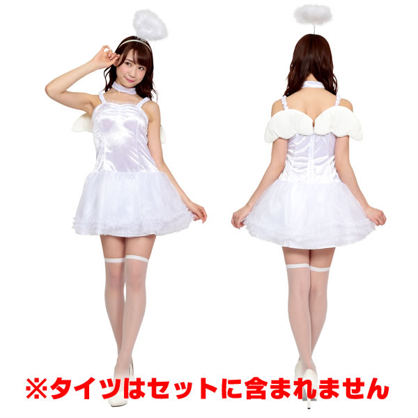 天使 羽根 コスプレ エンジェル コスチューム レディース 可愛いコスプレ 衣装 ふわふわエンジェル トキメキグラフィティ 女性用ハロウィンコスチューム お祭りコム
