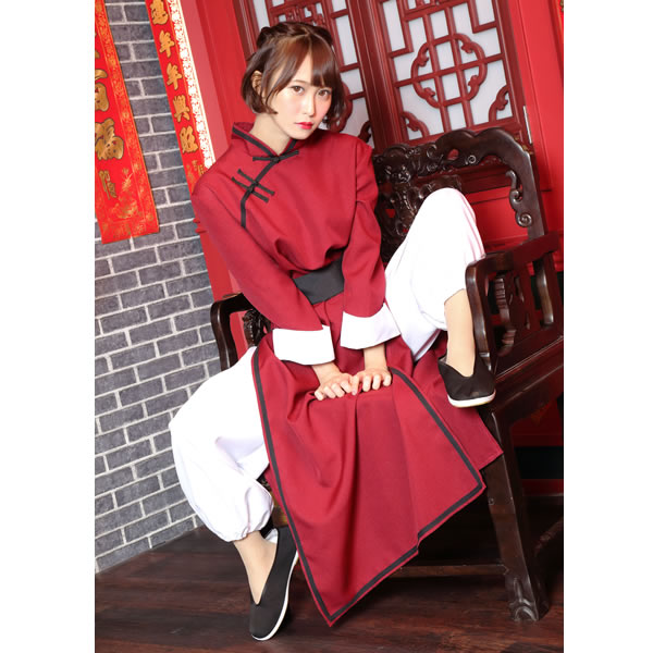 カンフー 服 ディープレッド メンズ レディース 男女兼用 カンフー服 コスプレ カンフーパンツ カンフーシャツ 赤 なりきりコスチューム お祭りコム カンフー 服 ディープレッド メンズ レディース 男女兼用 カンフー服 コスプレ カンフーパンツ カンフーシャツ 赤 なりきりコスチューム お祭りコム