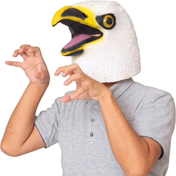 タカ マスク 鷹 かぶりもの コスプレ 被り物 コスチューム 鳥 パーティー グッズ おもしろ リアル リアル動物マスク お祭りコム