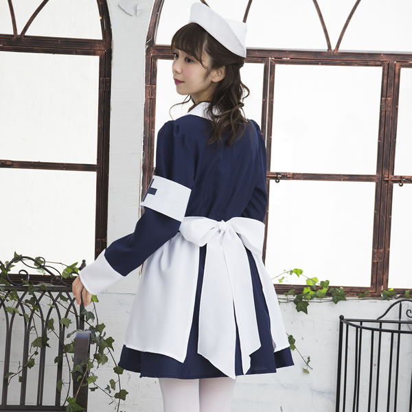 ナース服 コスプレ ナースフローレンス ナース ワンピース クラシック 白衣 女性 クラシカル コスチューム ナース服 お祭りコム
