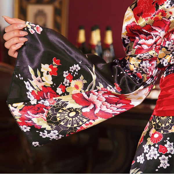 花魁 コスプレ 衣装 ドレス 着物 女子 黒 和服 セクシー コスチューム ハロウィン 仮装 衣装 おいらん Glowholic ブラック レディース レディース コスプレ トキメキ お祭りコム